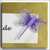 Two Tone Lilac Fabric Dragonfly